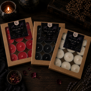 Pack 11 velas de té sin aroma - varios colores
