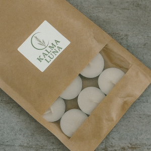 Velitas de té aluminio reciclado — Pack 10 (sin aroma)