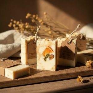 Jabón de Glicerina Vegetal • Naranja y Manzanilla • Eco/Vegano