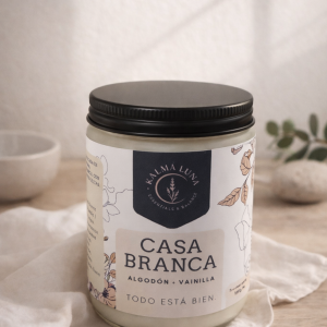 Vela Casa Branca - Algodón - Colección Raíces