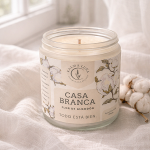 Vela Casa Branca - Algodón - Colección Raíces
