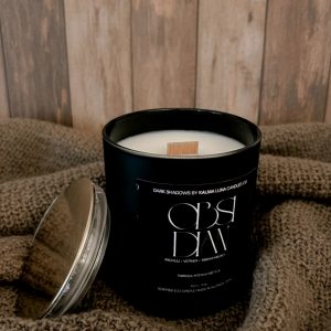 Vela Obsidian – Vetiver, pachuli y ámbar negro - Ritual de Introspección | Black Shadows Collection