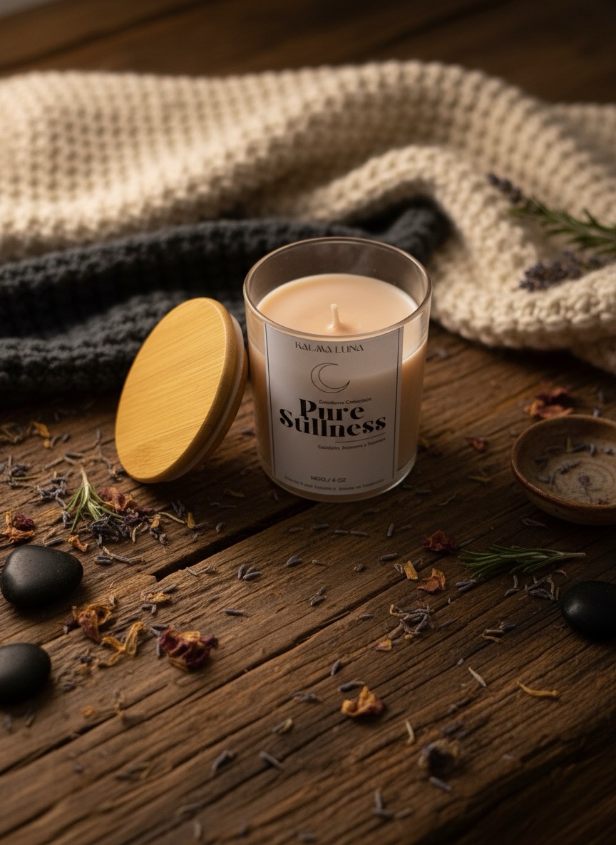 Vela Pure Stillness - Sándalo, romero y vainilla - Emotions Collection