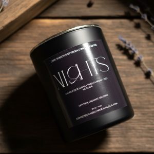 Vela Nights - Lavanda de bulgaria, nuez moscada y pimienta negra - Ritual de rendición - Black shadows collection