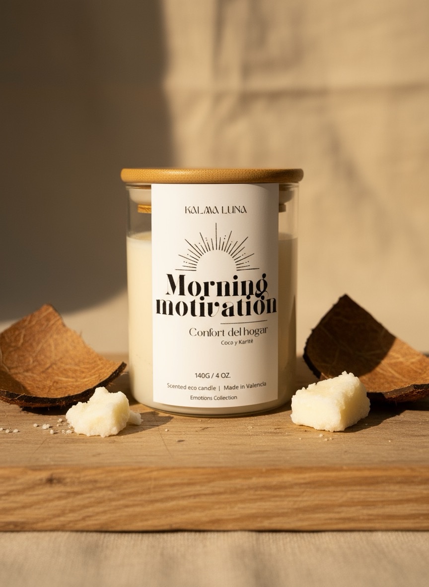 Vela Morning Motivation - Aroma coco y karité - Emotions Collection