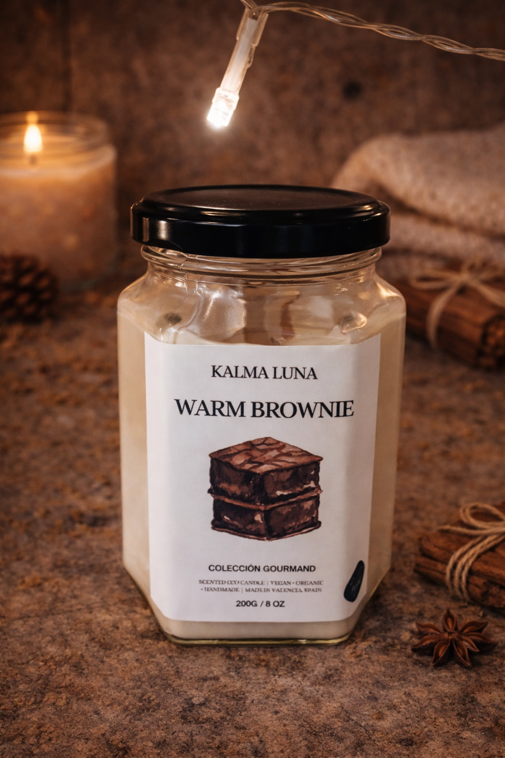 Vela Warm Brownie - Colección Gourmand - Imagen 2