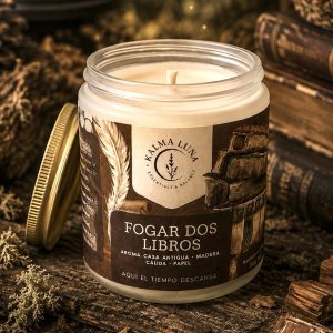 Vela Fogar dos libros - Casa antigua - Colección Raíces