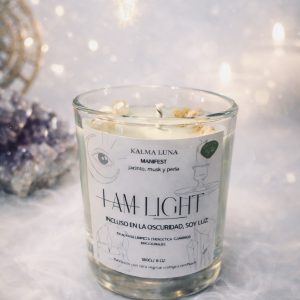 Vela I’m Light - Jacinto, musk y perla blanca - Colección Manifest