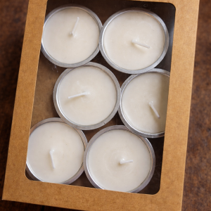 Pack 6 velas de té XL ecológicas