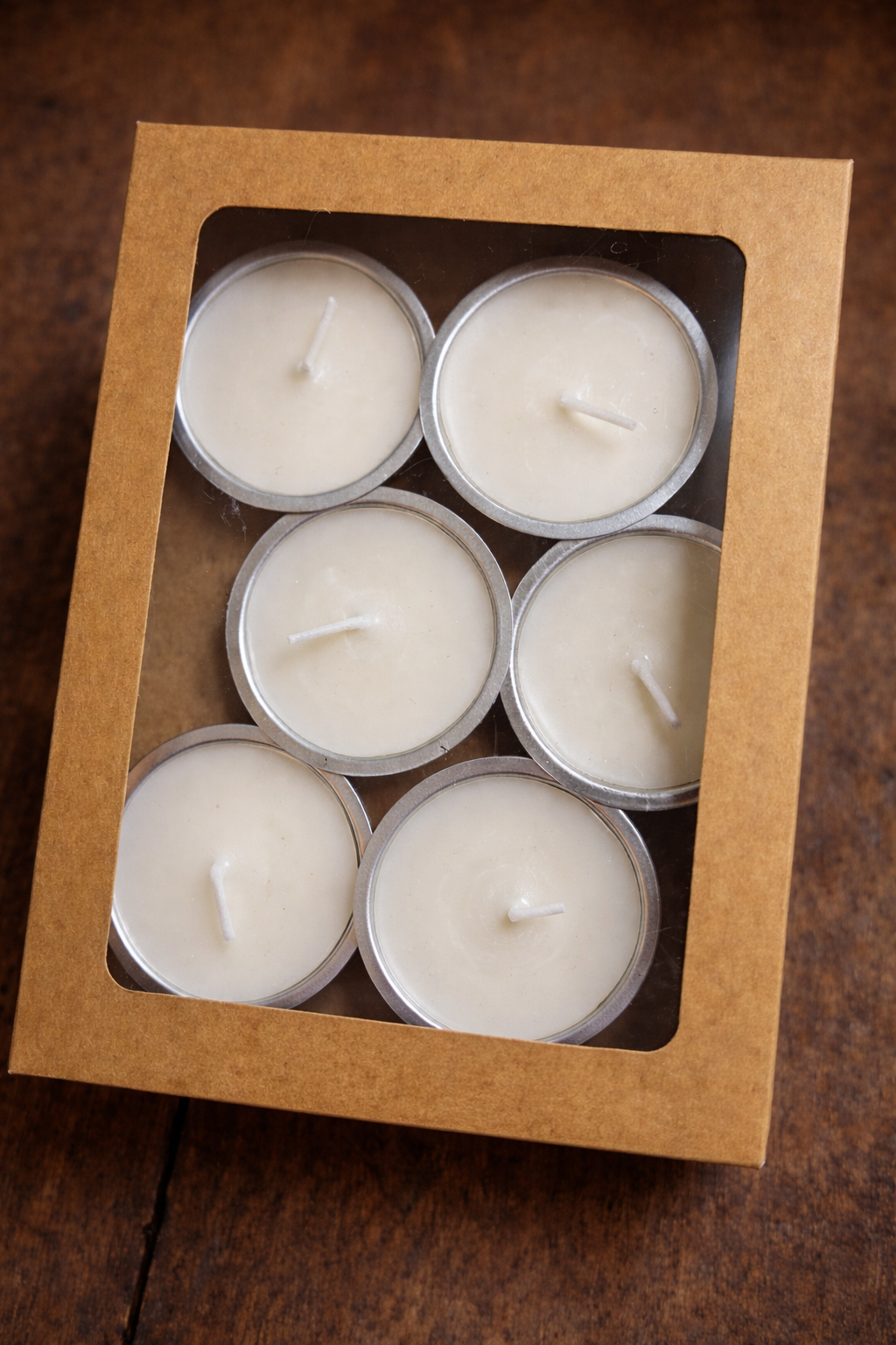 Pack 6 velas de té XL ecológicas