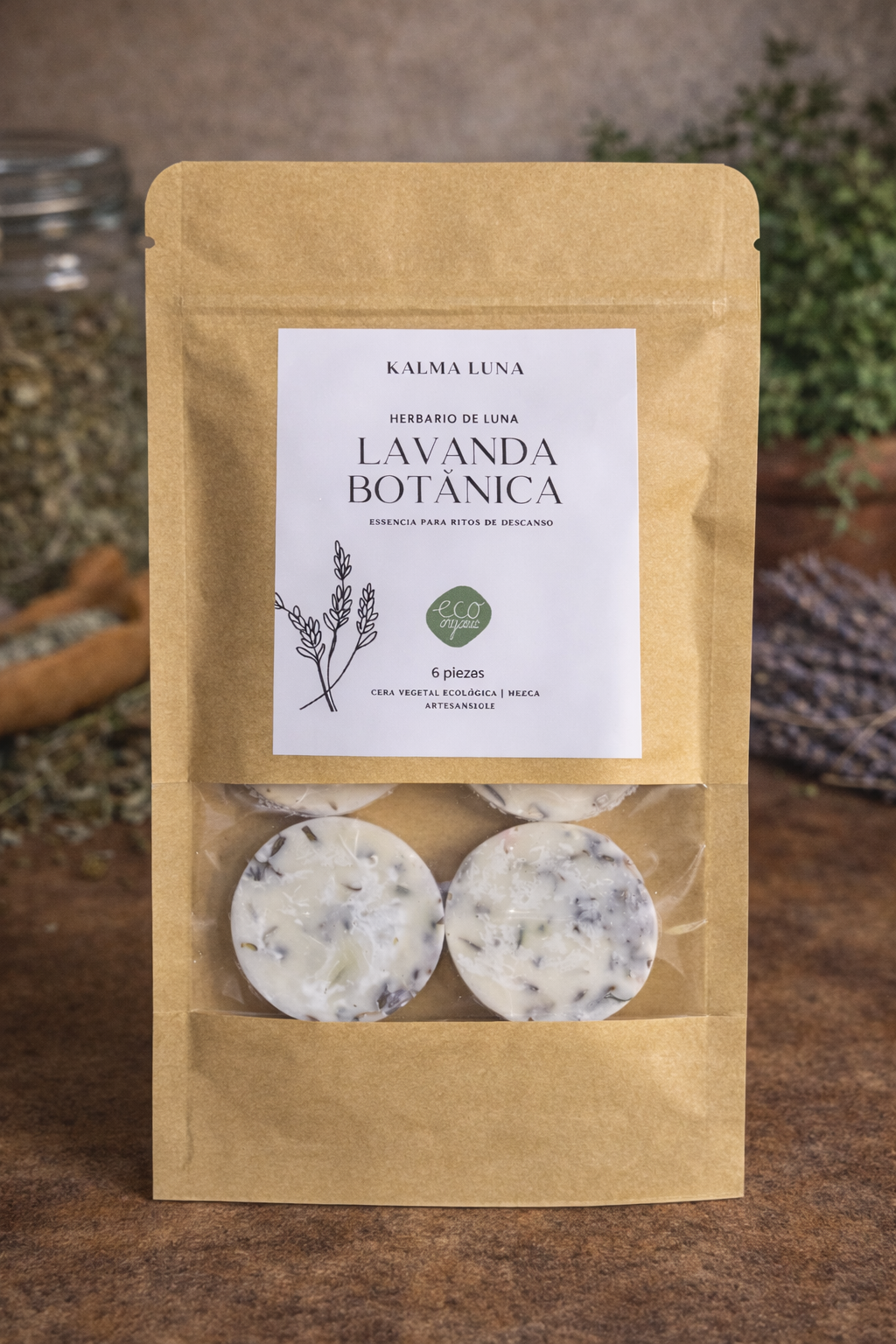 Wax Melts Lavanda Botánica - Colección Herbario de Luna