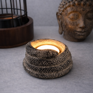 Portavelas Serpiente – Guardiana de la llama