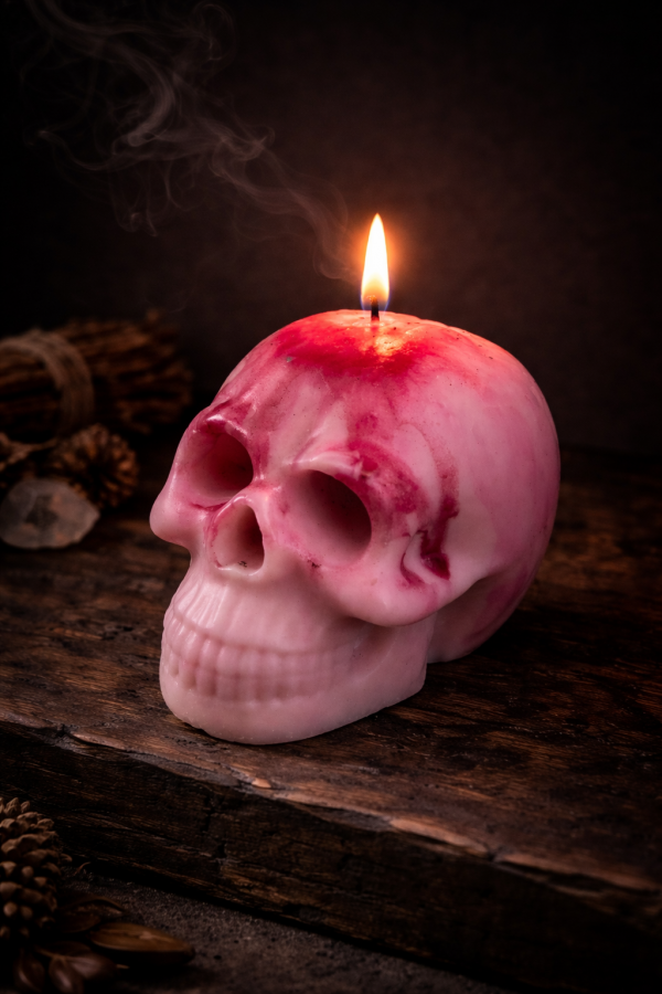 Vela Calavera – Memento vivere - Hoja de higuera