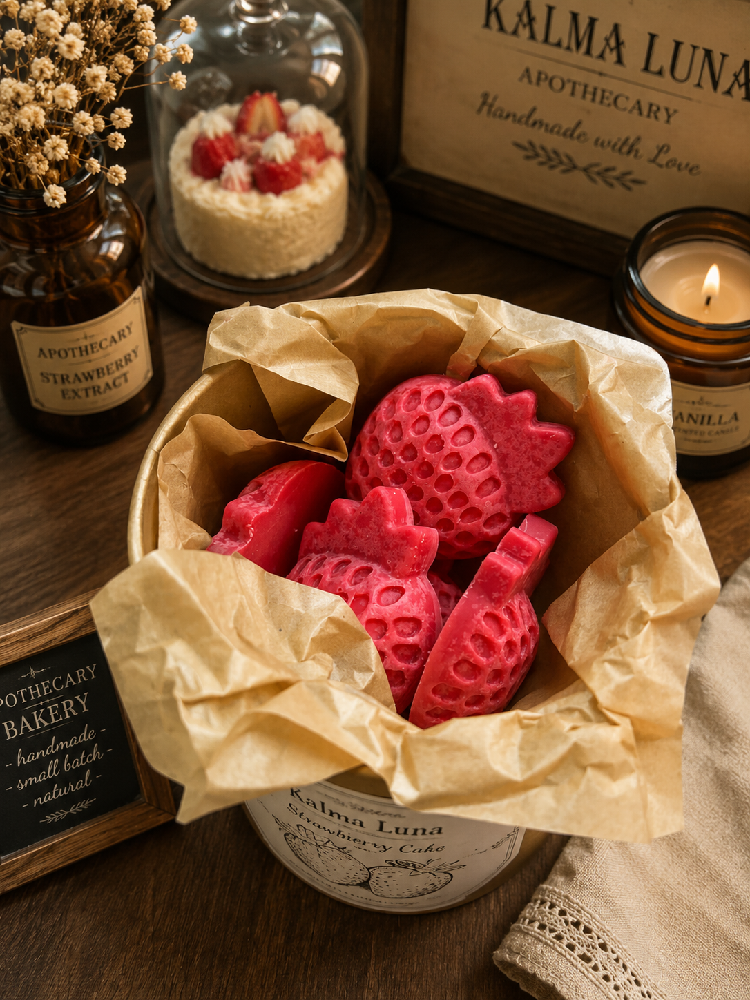 Wax melts Strawberry Cake - Colección Gourmand - Imagen 4