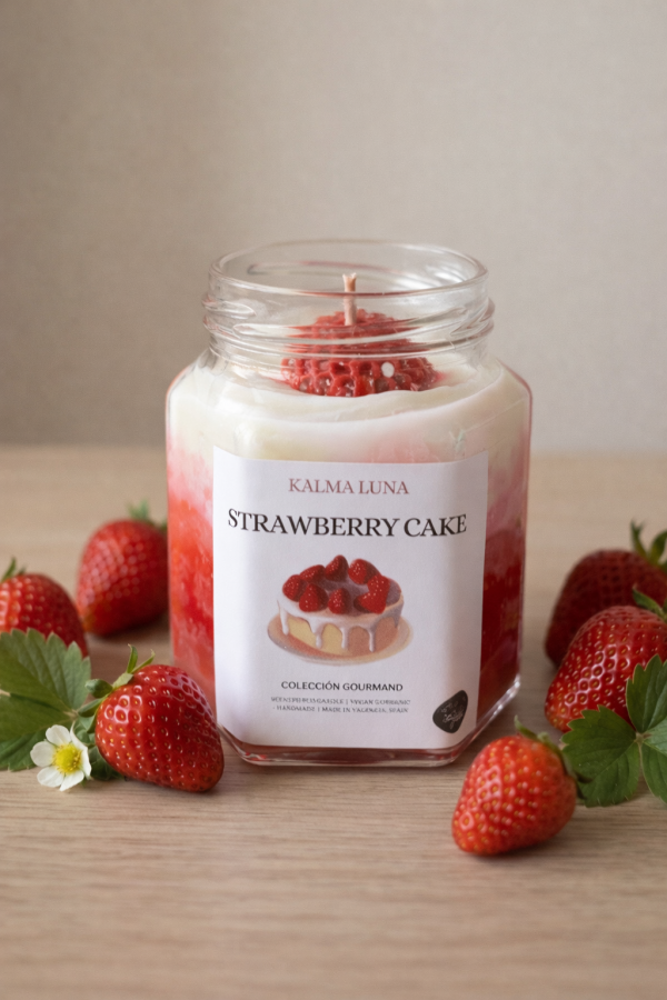 Vela Strawberry Cake - Colección Gourmand