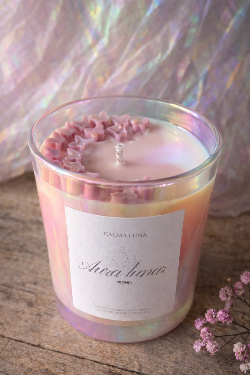 Vela Aura Lunar – Peonía - Imagen 2