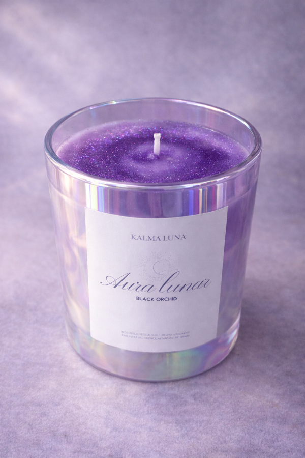 Vela Aura Lunar – Orquídea Negra