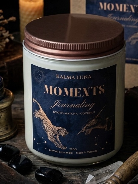 Vela Journaling - Kyoto Matcha y Coco - Colección Moments - Imagen 2