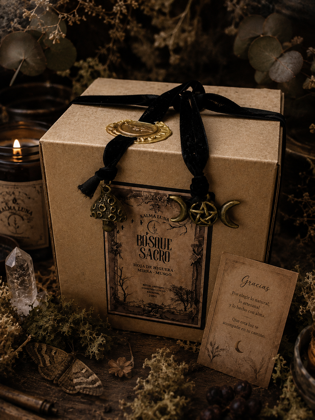 Bosque Sacro - Hoja de higuera, mirra y musgo - Dark Ritual - Imagen 2