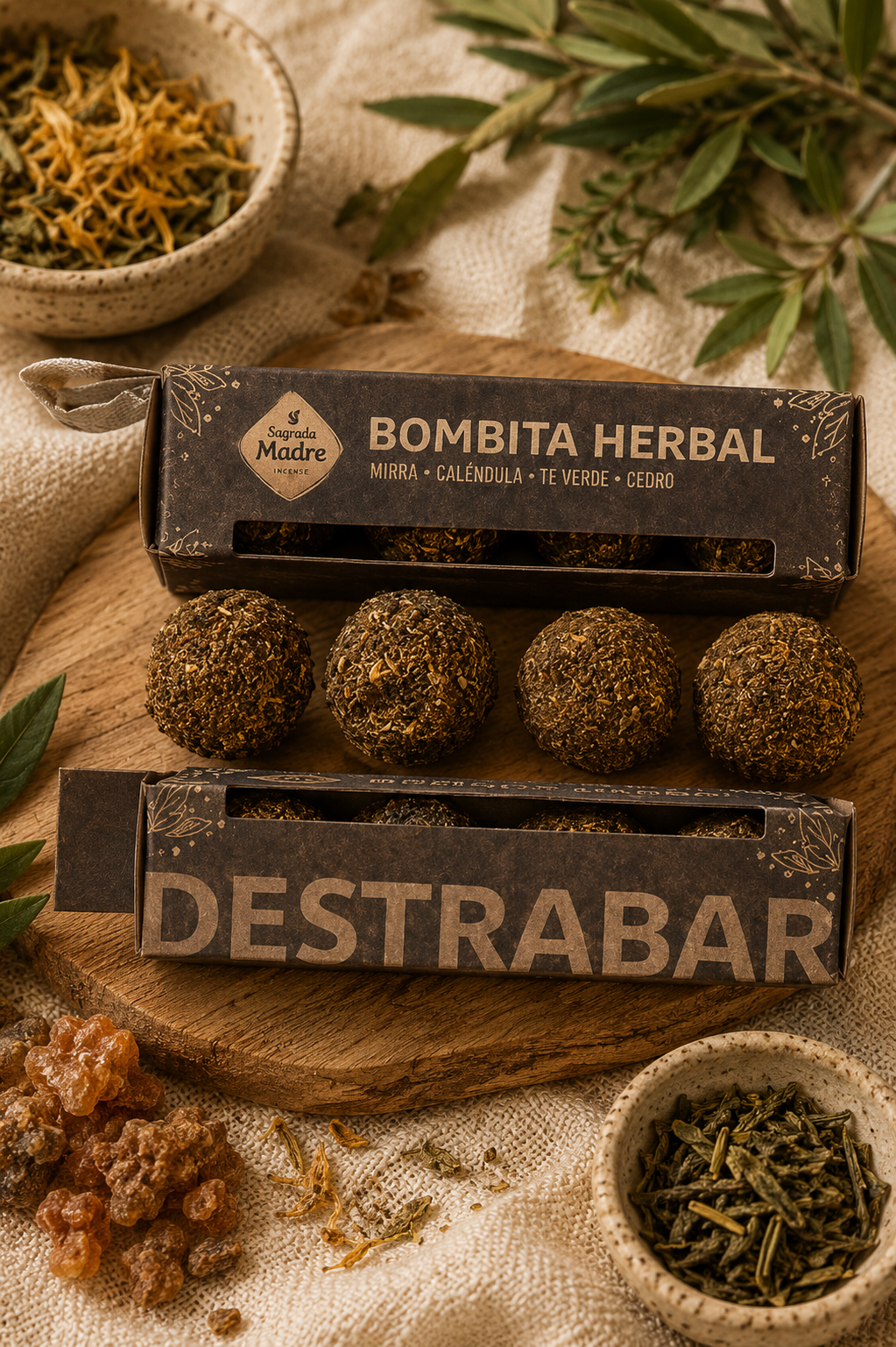 Bombita Herbal “Destrabar” – Sagrada Madre