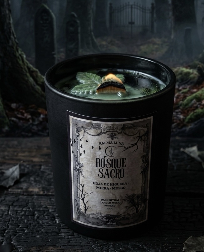 Bosque Sacro - Hoja de higuera, mirra y musgo - Dark Ritual - Imagen 3