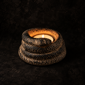 Portavelas Serpiente – Guardiana de la llama